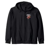 Turkey and Touchdowns Football Season Must Have Fun Time Zip Hoodie