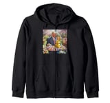 Trump Easter Bunny Eggs Funny Patriotic Easter Celebration Zip Hoodie