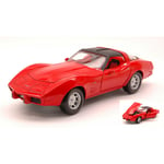 CHEVROLET CORVETTE C3 1979 RED 1:24 MotorMax Auto Stradali Die Cast Modellino