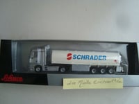 MINIATURE MODELISME FERROVIAIRE MERCEDES BENZ ACTROS CITERNE  SCHUCO 1/87 HO