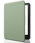 MoKo Case for All-new 7" Kindle Paperwhite (12th Generation-2024) and Kindle Colorsoft Signature Edition 2024, Lightweight Shell Cover with Auto Wake/Sleep for Kindle Paperwhite 2024, Celadon