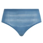 Chantelle Femme Shorty - Softstretch Stripes, Sans Coutures, Invisible, Taille Unique 36-44 Bleu Taille Unique