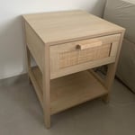 Bedside Table Nightstand 1 Drawer Cabinet Shelf Storage Bedroom Rustic Furniture