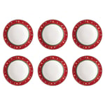 Villeroy & Boch de Jouet Delight Specials Plat Bas Set 6 Pièces Rouge Rond 23