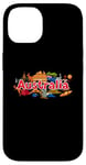 iPhone 14 Australia Down Under Culture Australian Flag Map Gift Case