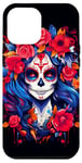 Coque pour iPhone 12 Pro Max Dia De Los Muertos Masque La Catrina