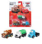 Disney Cars Hot Rod Racers Mini Die-cast Vehicle 3-Pack Złomek, Erin & Szaruś