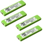 4x HQRP Batteries for JVC Portable CD / MD / MP3 Player, BN-R127 BN-R1210