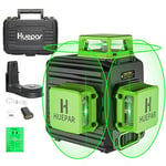 Niveau Laser Vert, Huepar 3x360 avec Batterie Li-ion Rechargeable, Laser Level Auto-nivellement, avec Port de Charge de Type-C et Étui de Transport à Coque Rigide Inclus - B03CG Pro