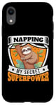 iPhone XR Napping Superpower Power Nap Lazy Pajama Day Sleep Sloth Case