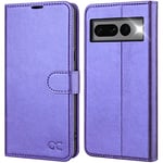 OCASE Coque Google Pixel 7 Pro, Antichoc TPU Housse Google 7 Pro Cuir PU Portefeuille Etui [RFID Blocage] [Fentes pour Cartes] [Béquille] Coque pour Pixel 7 Pro (6,7 Pouces) - Violet