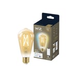 WiZ Whites - LED-glödlampa med filament - form: ST64 - klar finish - E27 - 6.7 W - varmvitt till dagsljus - 2700-6500 K