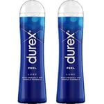 Durex Originals Play Feel Lubricant 2 Bottles (100ml) Condom Friendly