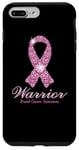 Coque pour iPhone 7 Plus/8 Plus Warrior Ruban rose de sensibilisation au cancer du sein Taille S