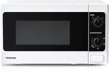 Toshiba 800W 20L Microwave Oven with Function Defrost and 5 Power Levels, Stylis