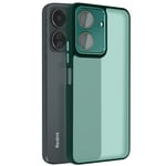 Avizar Case for Xiaomi Redmi 13C Hard Back Smoked Camera Protected, Dark Green