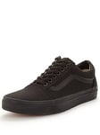 Vans Mens Old Skool Trainers - Black, Black, Size 12, Men