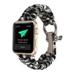 Apple Watch Series 4 40mm klockarmband med flätat rep - Blandad Färg