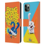 THE SECRET LIFE OF PETS 2 II FOR PET'S SAKE LEATHER BOOK CASE FOR APPLE iPHONE