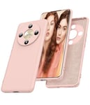 LeYi Coque pour Honor Magic 6 Lite/ X9b/ X50, Housse de Protection en Souple Silicone Liquide, Etui Antichoc Cover Ultra Mince pour Honor Magic6 Lite/ X9b/ X50 - Rose