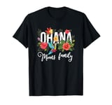 Ohana Means Family Hawaii Hibiscus Flower 70s Retro Hawaiian T-Shirt