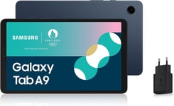 Galaxy Tab A9 Tablette Android,64 Go De Stockage,Grand Ecran De 8.7"",Wifi,Son Riche,Bleu Marine,Avec Chargeur Secteur Rapide 25W Inclus(Version Fr)