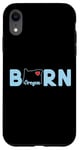 Coque pour iPhone XR Oregon Born with State of Oregon in the word Born