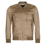 Veste Guess  FAUX SUEDE HOODED BOMBER