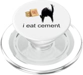 I Eat Cement Maudit Chat Drôle Curly Specific Meme PopSockets PopGrip pour MagSafe