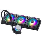 Cooler Master MasterLiquid ML360 Illusion ARGB Refroidisseur liquide pour processeur AIO en boucle fermée, dôme translucide, radiateur de 360 mm, MF120 Halo PWM, AMD Ryzen AM5/AM4, Intel LGA1700/1200