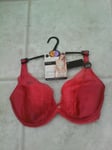 BNWT SIZE  32G CORAL LACE  BRA WITH LUXURY SILK ROSIE AUTOGRAPH MARKS & SPENCER 