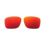 Walleva Fire Red Polarized Replacement Lenses For Oakley Latch SQ Sunglasses