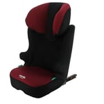 Nania - Rehausseur isofix start i fix 106-140cm R129 –de 5 a 10 ans– Tetiere réglable – Base inclinable – Rouge -Fabrication Fr…