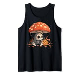 Cute Kawaii Grim Reaper The Death Mushroom Halloween Tank Top