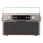 Haut-parleur Bluetooth rétro multifonctionnel, Radio FM, fonction réveil, bouton poussoir de réglage, haut-parleur sans fil