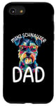 Coque pour iPhone SE (2020) / 7 / 8 Mini Schnauzer Lover, Pop Art coloré, pour hommes, Mini Schnauzer Dad