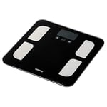 Geepas Body Fat Bathroom Scales – Smart High Accuracy Digital Weighing Scales for Body Weight, BMI Visceral Body Fat Rating, Muscle Mass, Body Hydration, Water Bone Mass & Calories – 2 Year Warranty
