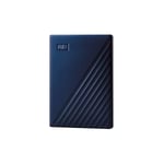 WD My Passport for Mac WDBK6C0060BBL - Disque dur - chiffré - 6 To - externe (portable) - USB 3.2 Gen 1 - AES 256 bits - bleu