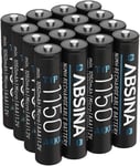 16X Pile Rechargeable Aaa 1150 Nimh - Piles Aaa Rechargeables 1,2V & Min. 1050 Mah - Piles Rechargeables Aaa Pour Appareils À Haute Consommation - Accu Aaa Idéales Pour Téléphone Dect