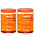 2x Cantu Shea Butter Coconut Curling Cream Defines, Moisturizes No Sulfate 25oz