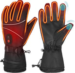 Gants Chauffants pour Homme Et Femme,Hiver Gant Chauffant,avec 7.4v 3000mah Gants Chauffants Rechargeables,3 Réglages De Chaleur,Gants Chauds Hiver Chauffe,pour Ski,Bicyclette,Moto,Chasse,Pêcher.[G24]