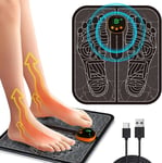 EMS Foot Massager,Folding Portable Feet Massage Machine,Electronic Muscle Stimul