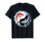 Koi Fish Yin and Yang Japanese Carp Zen Yoga For Women Men T-Shirt