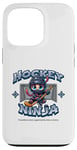 Coque pour iPhone 13 Pro Joueur ninja de hockey sur glace