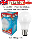 10 x 8.8W = 60W LED Bayonet BC GLS Energy Saving Light Bulbs Daylight White SAD