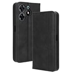 Tecno Spark 10 Pro Case [Wallet Case] [Kickstand] [Card Slots] [Magnetic Flip Cover] Compatible with Tecno Spark 10 Pro Smartphone(Black)