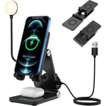 4 in 1 Wireless Charging Station  with LED Desk Lamp