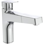 Ideal Standard Ceraplan Robinet Cuisine Mitigeur Avec Douchette Extractible 1 Jet Mousseur Aérateur intégré pour Economie d'Eau Idéal Evier Cuisine Finition Chrome BD332AA