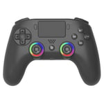 Subsonic - Manette sans fil pour PS4 / Playstation 4 – manette bluetooth avec LED, vibrations et prise pour casque gaming - Noire