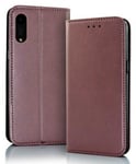 Huawei Y6 2019 Flip Cover Fodral Burgundy